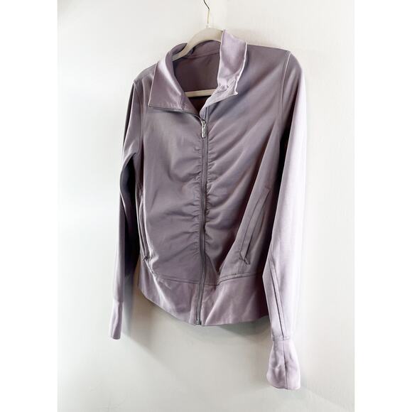 Lululemon Athletica Gather Up Ruched Full Zip Active Jacket Dusty Dawn Purple 6 - Picture 5 of 8